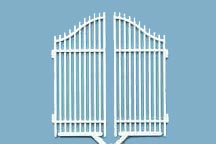 Plastruct O gauge Polystyrene Fence Gate (1 per pack)