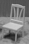 Plastruct White Styrene Dining Chair (1 per pack)