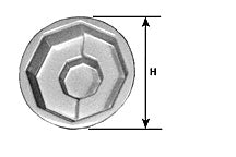 Plastruct Dollhouse Clear Coolly Octagonal Hot Tub (1 per pack)