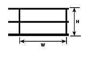 Plastruct Gray ABS Hand Rail - G gauge - 1-3/4