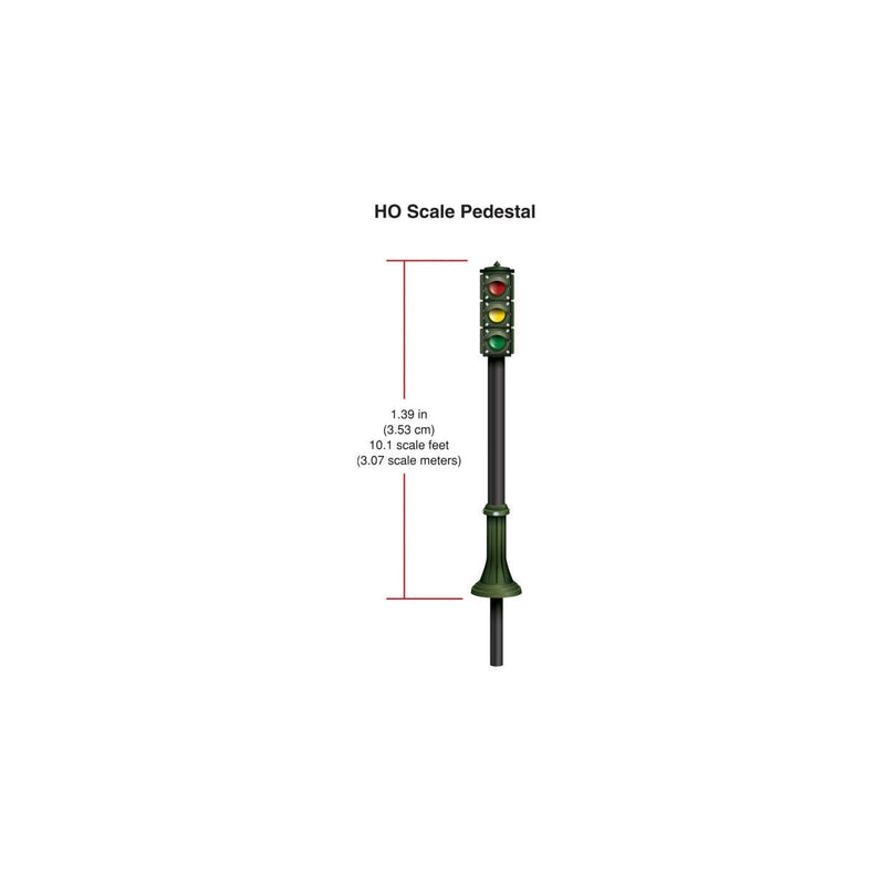 Load image into Gallery viewer, Woodland Scenics HO Scale Pedestal Traffic Lights
