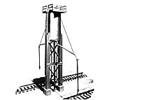 Plastruct HO gauge Trackside Sand Tower Model Kit