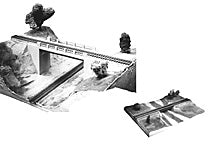 Plastruct HO gauge Simple Span Bridge Model Kit