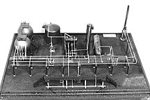 Plastruct HO gauge Petro/Chemical Refinery Model Kit