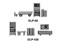 Plastruct O gauge Scale Brown Polyethylene Office Layout (8 per pack)