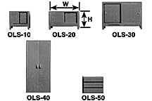 Plastruct O gauge White Acrylic Credenza (1 per pack)