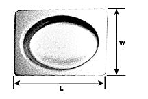 Plastruct White Polystyrene  Oval Bathtub (1 per pack)