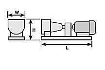 Plastruct 1-13/16" Gray ABS Pump and Motor Set (1 set per pack)