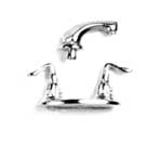 Plastruct Dollhouse Gold Polystyrene Vanity Faucet (2 per pack)