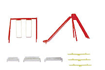 Plastruct O gauge Polystyrene Playground Set (1 set per pack)