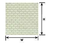 Plastruct HO gauge Beige Cement Block Sheet 12