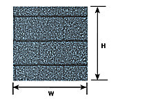 Plastruct Dollhouse Scale Gray Asphalt Shingle Sheet 24