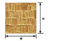 Plastruct G  gauge Scale Beige Wood Shake Shingle  Sheet 24