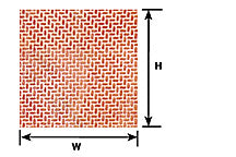 Plastruct HO gauge  Red Clay Interlocking Paving Sheet 12