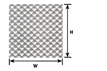 Plastruct HO gauge  White Tread Plate  Sheet 12