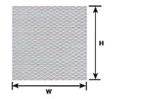 Plastruct HO gauge  White Tread Plate  Sheet 12