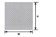 Plastruct HO gauge White  Diamond Plate Sheet 12