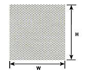 Plastruct N gauge White Tread Plate  Sheet 3-7/8" x 2-1/4" (2 per pack)