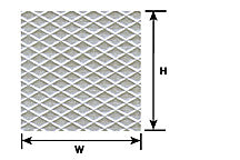 Plastruct G gauge White Tread Plate  Sheet 3-7/8" x 2-1/4" (2 per pack)