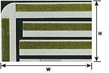 Plastruct HO gauge Beige Curbs, Walks & Parkways 12