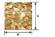 Plastruct O Scale Beige Rock Embankment Sheet 12