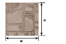 Plastruct G gauge Scale Beige Patio Stone Sheet 12