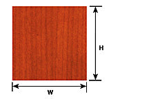 Plastruct Dollhouse Scale Mahogany Wood Paneling Paper Sheet 7-1/2