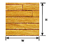 Plastruct Dollhouse Scale Light Hardwood Floor Paper Sheet 7-1/2