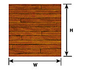 Plastruct G gauge Dark Hardwood Floor Paper Sheet 7-1/2