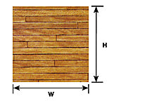 Plastruct G gauge Dark Hardwood Floor Paper Sheet 7-1/2