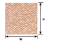 Plastruct HO gauge Brown Brick Paper Sheet 7-1/2