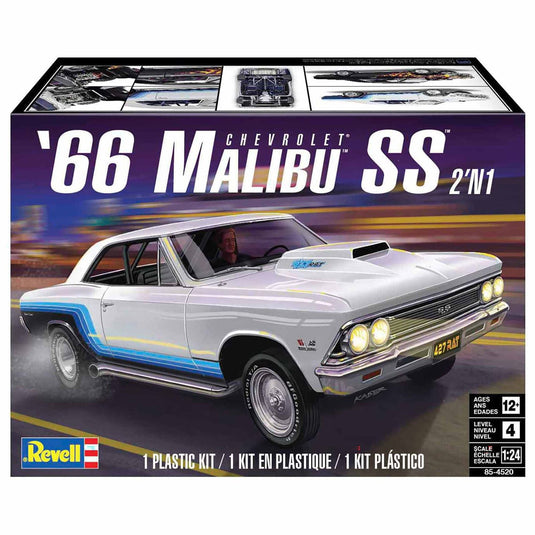 Revell 1/24 66 Chevy Malibu SS 2N1 Model Kit