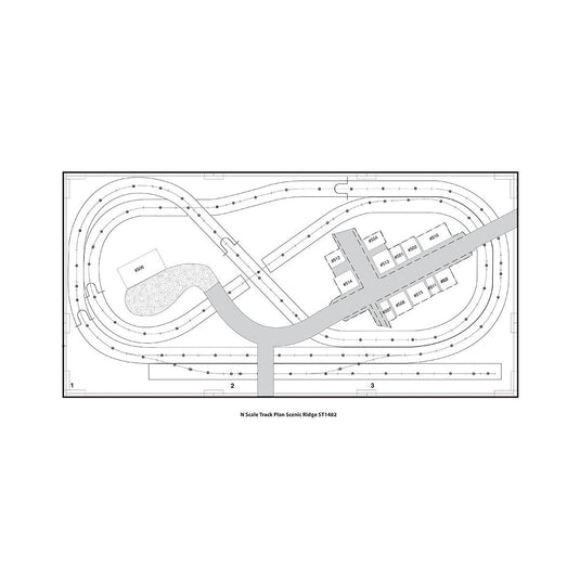 Woodland Scenics Scenic Ridge N Layout Kit