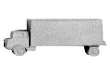 Plastruct Cast Metal Truck (2 per pack)