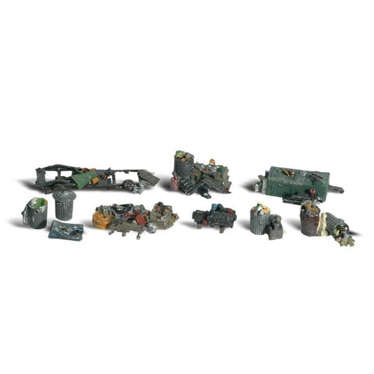 Woodland Scenics HO Assorted Junk Model Parts Warehouse