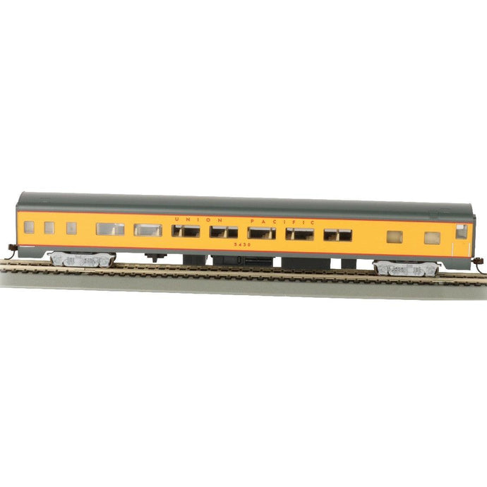 HO 85’ Smooth-Side Coach w/Lighted Interior Union Pacific #5430