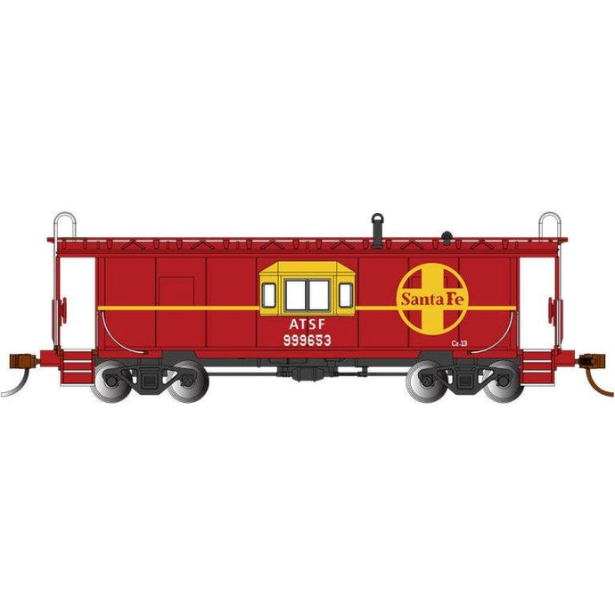 Bachmann HO Bay-Window Caboose SF w/Roof Walk