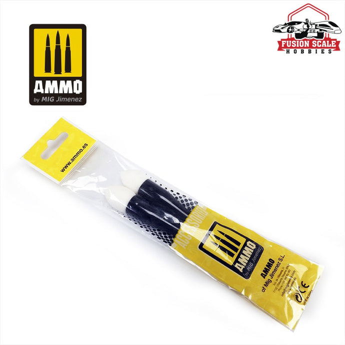 Ammo Mig Jimenez Detail Sponge Brush Set of 2