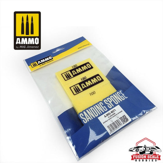 Ammo Mig Jimenez Flexand Double Sided Sanding Sponge AMIG8571