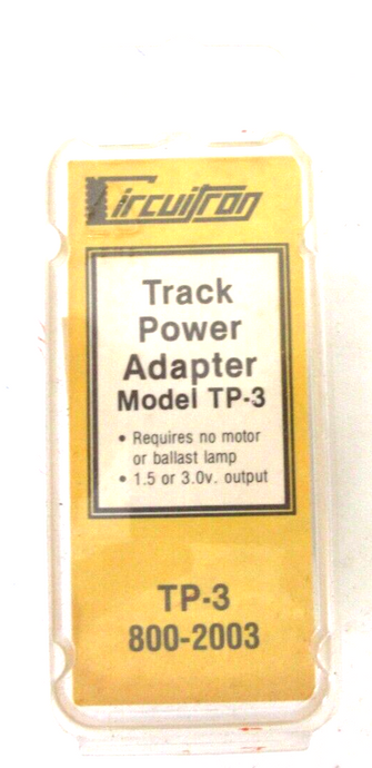 Circuitron 800-2003 Track Power Adapter (TP-3) 1.5V or 3V Output.