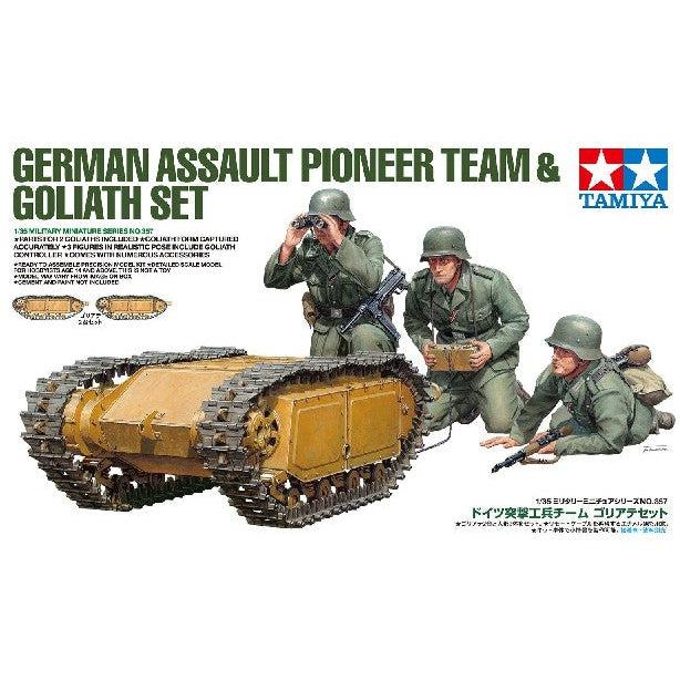 Tamiya German Assault Pioneer Team w/Goliath Set