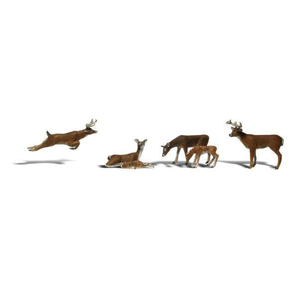 HO Scenic Accents Deer (6) - Fusion Scale Hobbies